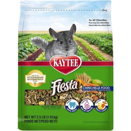 Kaytee Fiesta Chinchilla Food - 2.5 lbs