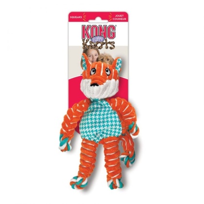 KONG Floppy Knots Fox Dog Toy - S/M 1 count