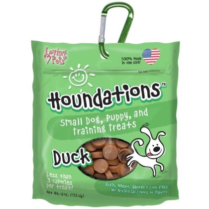 Loving Pets Houndations Training Treats - Duck - 4 oz