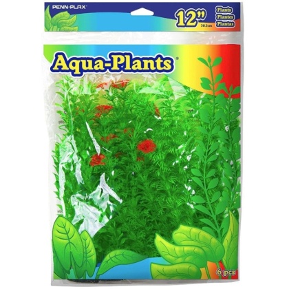 Penn Plax Plastic Plant Pack 12\